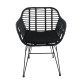 Καρέκλα Κήπου ACTORIUS Μαύρο Μέταλλο/Rattan 57x53x81cm Καρέκλα Κήπου ACTORIUS Μαύρο Μέταλλο/Rattan 57x53x81cm