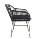 Καρέκλα Κήπου ACTORIUS Μαύρο Μέταλλο/Rattan 57x53x81cm Καρέκλα Κήπου ACTORIUS Μαύρο Μέταλλο/Rattan 57x53x81cm