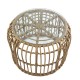 Τραπεζάκι Κήπου ALBIUS Φυσικό Rattan/Μέταλλο/Γυαλί Φ50x35cm Τραπεζάκι Κήπου ALBIUS Φυσικό Rattan/Μέταλλο/Γυαλί Φ50x35cm