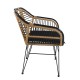 Καρέκλα Κήπου ATINIUS Φυσικό/Μαύρο Μέταλλο/Rattan 58x62x82cm Καρέκλα Κήπου ATINIUS Φυσικό/Μαύρο Μέταλλο/Rattan 58x62x82cm
