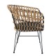 Καρέκλα Κήπου AULIUS Φυσικό/Μαύρο Μέταλλο/Rattan 57x60x78.5cm Καρέκλα Κήπου AULIUS Φυσικό/Μαύρο Μέταλλο/Rattan 57x60x78.5cm
