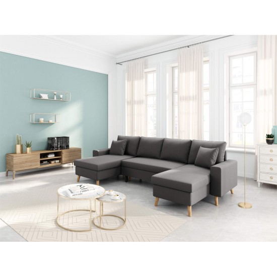 Καναπές Πολυμορφικός LEMPA Γκρι 295x148x86cm Καναπές Πολυμορφικός LEMPA Γκρι 295x148x86cm