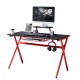 Γραφείο Gaming ArteLibre PETROSYS Μαύρο/Κόκκινο 120x60.5x90cm - ART-14580007