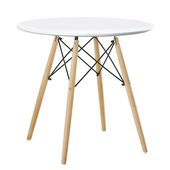Τραπέζι RAPTOR Λευκό MDF/Ξύλο Φ80x74cm Τραπέζι RAPTOR Λευκό MDF/Ξύλο Φ80x74cm