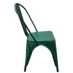 Καρέκλα  Βιομηχανικού Τύπου Vintage TOLIKO Πράσινο Μέταλλο 44x49x84cm
