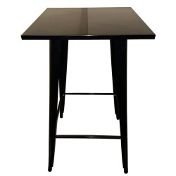 Τραπέζι Bar  Βιομηχανικού Τύπου Vintage ARTEKTO Μαύρο Μέταλλο/Ξύλο 60x60x103cm Τραπέζι Bar  Βιομηχανικού Τύπου Vintage ARTEKTO Μαύρο Μέταλλο/Ξύλο 60x60x103cm