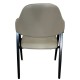 Καρέκλα Τραπεζαρίας  SOLANA Cappuccino/Μαύρο PU/Μέταλλο 51x51x81cm