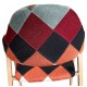 Καρέκλα Τραπεζαρίας  SOLANA Patchwork Ύφασμα/Μέταλλο 51x51x81cm