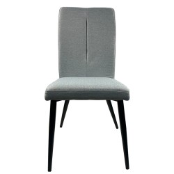 Καρέκλα Τραπεζαρίας  FANDANGO Γκρι/Μαύρο Ύφασμα/Μέταλλο 43x56x97cm