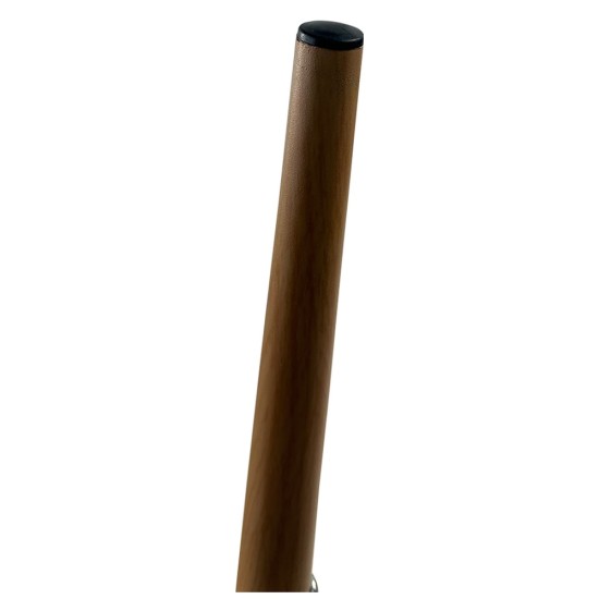 Σκαμπό Bar  MARANTA Γκρι/Φυσικό PP/Μέταλλο 45x46x97cm