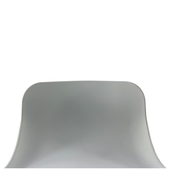 Σκαμπό Bar  QUERIDA Λευκό PP/Μέταλλο 44x45x58/81-79/102cm