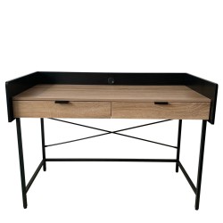 Γραφείο  COLTUN Sonoma/Μαύρο Μελαμίνη/Μέταλλο 123x60x86cm