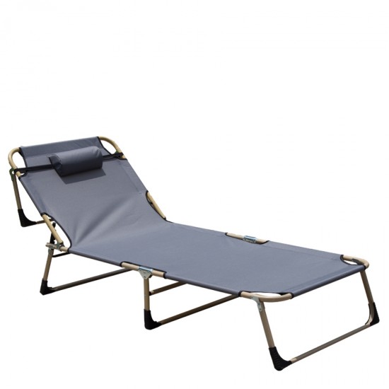 Ξαπλώστρα-Κρεβάτι Παραλίας ArteLibre Μέταλλο/Ύφασμα 190x75x30cm - ART-14660002
