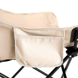 Καρέκλα Παραλίας  FAROE Μπεζ Μέταλλο/Ύφασμα 47x47x65cm