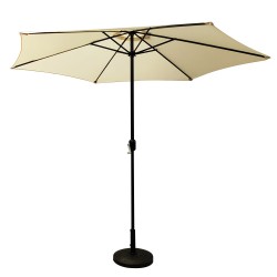Ομπρέλα Κήπου  HOWE Μπεζ/Μαύρο Αλουμίνιο/Ύφασμα Φ3x2.45m