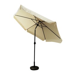 Ομπρέλα Κήπου  ANAMI Μπεζ/Μαύρο Αλουμίνιο/Ύφασμα Φ3x2.45m