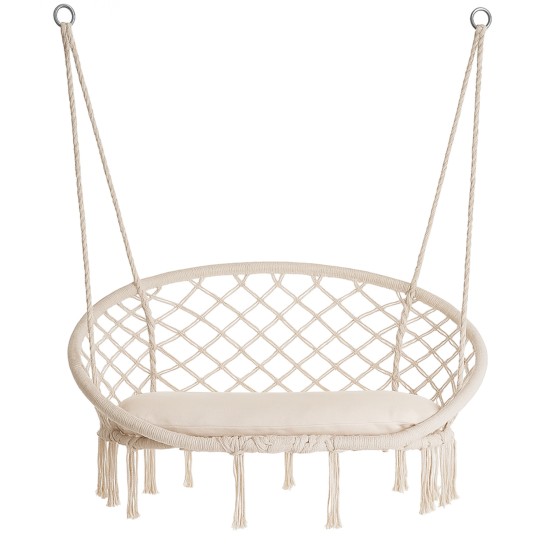 Κούνια Με Μαξιλάρι CORSICA Λευκό Polycotton/Μέταλλο 67x44cm Κούνια Με Μαξιλάρι CORSICA Λευκό Polycotton/Μέταλλο 67x44cm