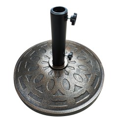 Βάση Ομπρέλας  SOCOTRA 15kg Μαύρο Τσιμέντο/Πλαστικό 48x8cm