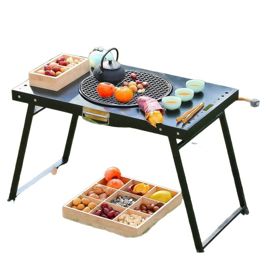 Φορητή Ψησταριά BBQ  WILDHEAT Μέταλλο 65x37x48cm