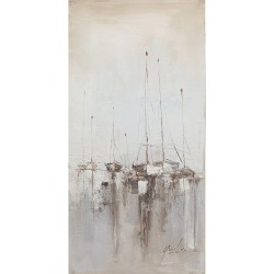 Πίνακας  "Ιστιοφόρα" Καμβάς 60x120cm