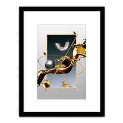 Πίνακας Σε Κορνίζα  Πλαστικό 'Abstract' 35x45x1.8cm