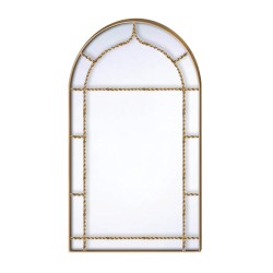 Καθρέπτης Τοίχου  Χρυσό Μέταλλο 50x86x1.5cm