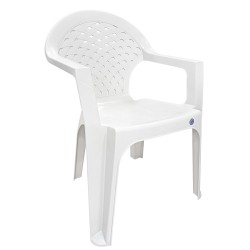 Καρέκλα Κήπου  PALMIYE Λευκό Πλαστικό 56x55x79cm