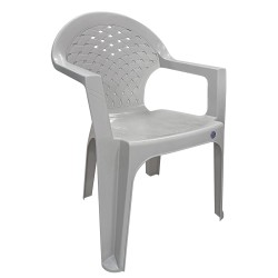 Καρέκλα Κήπου  Γκρι Πλαστικό 56x55x79cm