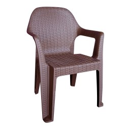 Καρέκλα Κήπου  POLO Καφέ Πλαστικό 60x47x85cm