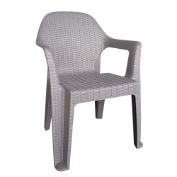 Καρέκλα Κήπου  POLO Ανθρακί Πλαστικό 60x47x85cm