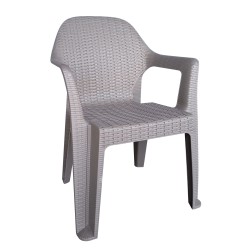 Καρέκλα Κήπου  POLO Ανθρακί Πλαστικό 60x47x85cm