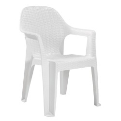 Καρέκλα Κήπου  ORG Λευκό Πλαστικό 60x50x80xcm