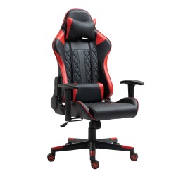 Καρέκλα Γραφείου  Gaming ENNIS Κόκκινο/Μαύρο PVC 70x55x122-131cm Καρέκλα Γραφείου  Gaming ENNIS Κόκκινο/Μαύρο PVC 70x55x122-131cm