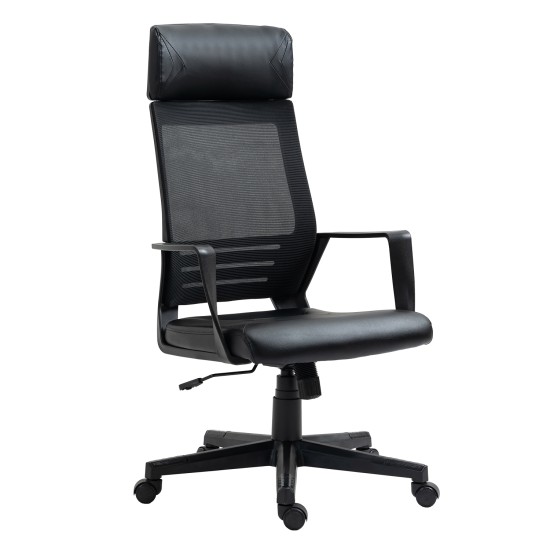 Καρέκλα Γραφείου ArteLibre Gaming ATHY Μαύρο PVC/Mesh 62x52x115-120cm - ART-14730016