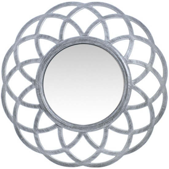Καθρέπτης Τοίχου ArteLibre Ασημί Πλαστικό Φ40.6x4.4cm - ART-14740043