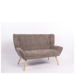 Καναπές  NESTO Γκρι Ύφασμα/Ξύλο 86x126x78cm