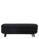Παγκάκι Ottoman  TONDO Μαύρο Ύφασμα Teddy/Μέταλλο 42x112x44cm