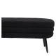 Παγκάκι Ottoman  TONDO Μαύρο Ύφασμα Teddy/Μέταλλο 42x112x44cm