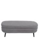 Παγκάκι Ottoman  TONDO Γκρι Ύφασμα Teddy/Μέταλλο 42x112x44cm