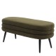 Παγκάκι Ottoman  TONDO Πράσινο Ύφασμα Teddy/Μέταλλο 42x112x44cm