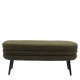 Παγκάκι Ottoman  TONDO Πράσινο Ύφασμα Teddy/Μέταλλο 42x112x44cm