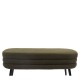 Παγκάκι Ottoman  TONDO Πράσινο Ύφασμα Teddy/Μέταλλο 42x112x44cm