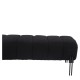 Παγκάκι Ottoman  KUBO Μαύρο Ύφασμα Teddy/Μέταλλο 40x116.5x50cm