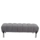 Παγκάκι Ottoman  KUBO Γκρι Ύφασμα Teddy/Μέταλλο 40x116.5x50cm