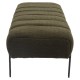 Παγκάκι Ottoman  KUBO Πράσινο Ύφασμα Teddy/Μέταλλο 40x116.5x50cm