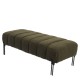 Παγκάκι Ottoman  KUBO Πράσινο Ύφασμα Teddy/Μέταλλο 40x116.5x50cm