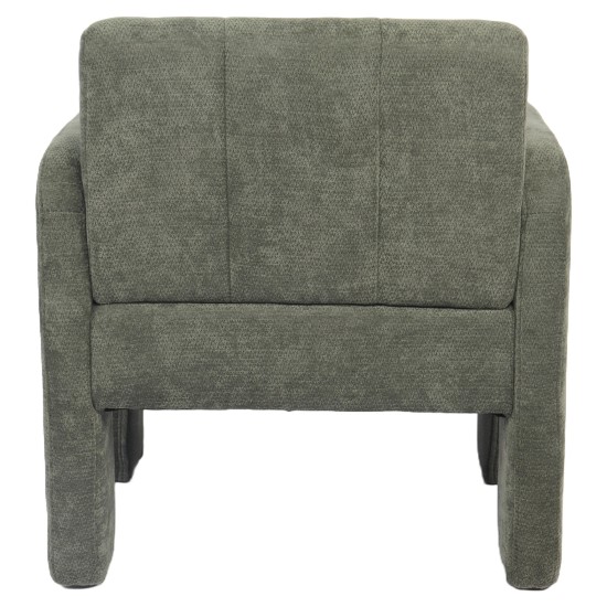 Πολυθρόνα  VELORA Πράσινο Ύφασμα/Ξύλο 75x68x69cm