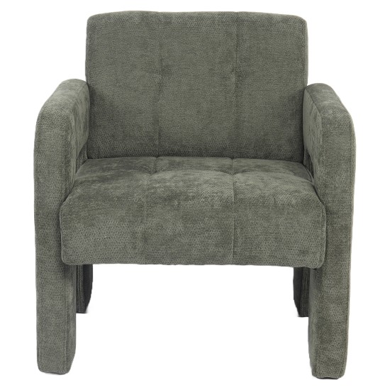 Πολυθρόνα  VELORA Πράσινο Ύφασμα/Ξύλο 75x68x69cm