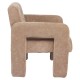 Πολυθρόνα  VELORA Μπεζ Ύφασμα/Ξύλο 75x68x69cm