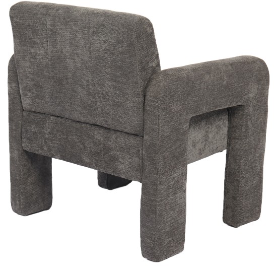 Πολυθρόνα  VELORA Γκρι Ανοιχτό Ύφασμα/Ξύλο 75x68x69cm